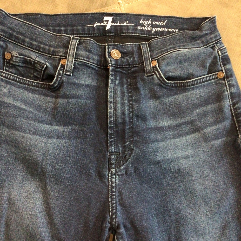 7 For All Mankind High Waist Ankle